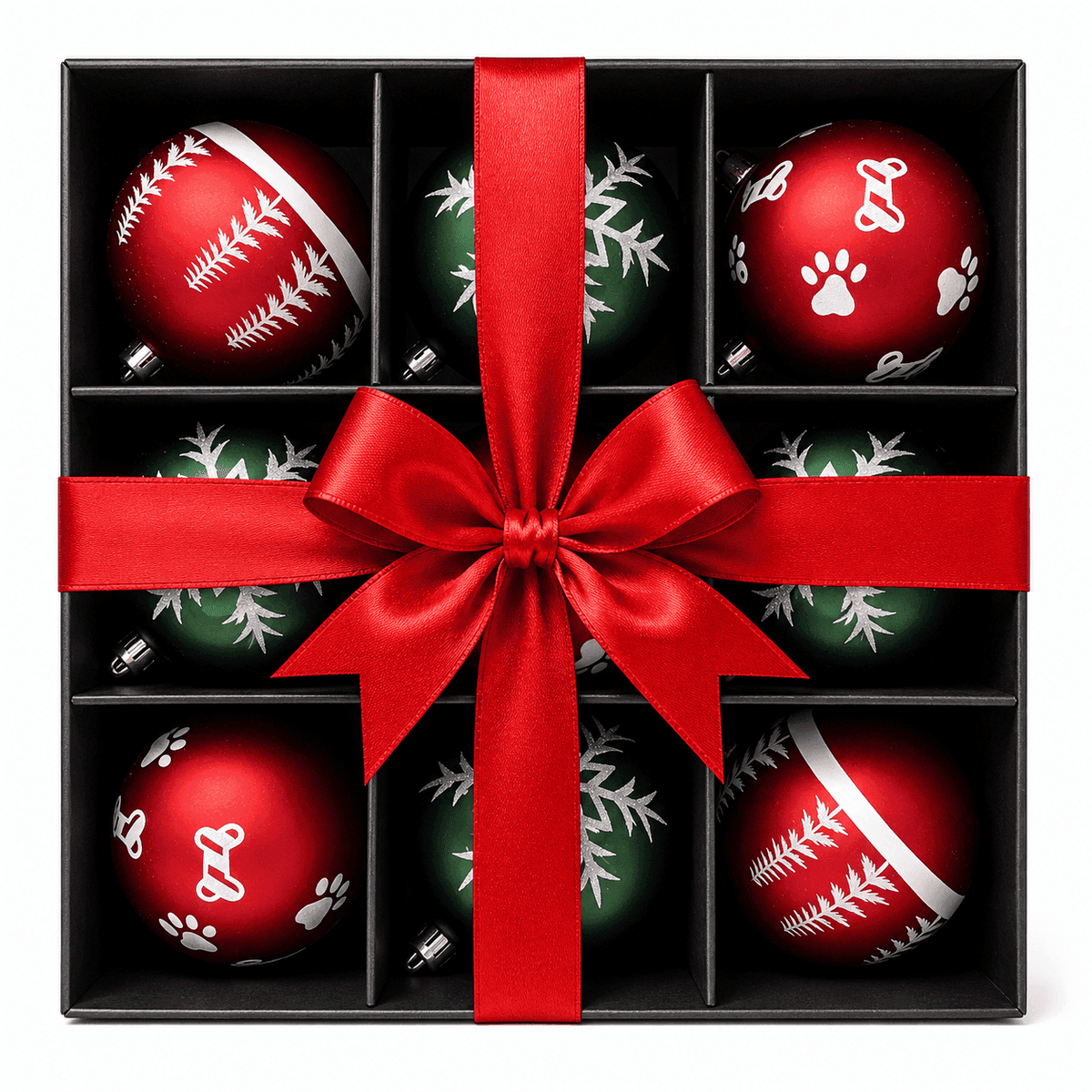Wholesale glass Christmas ball ornaments with metallic and clear finishes