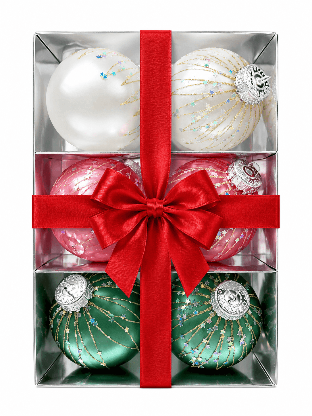 Christmas ornament factory showroom with wholesale product displays