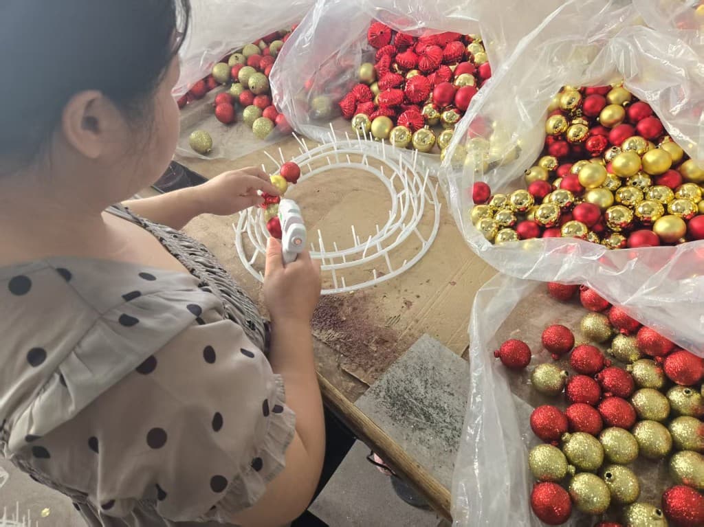 Sampling — Christmas ornament manufacturer production step