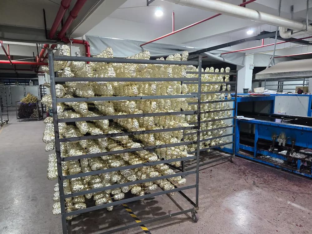 Walmart Christmas ornament supplier production line for mass-retail wholesale programs