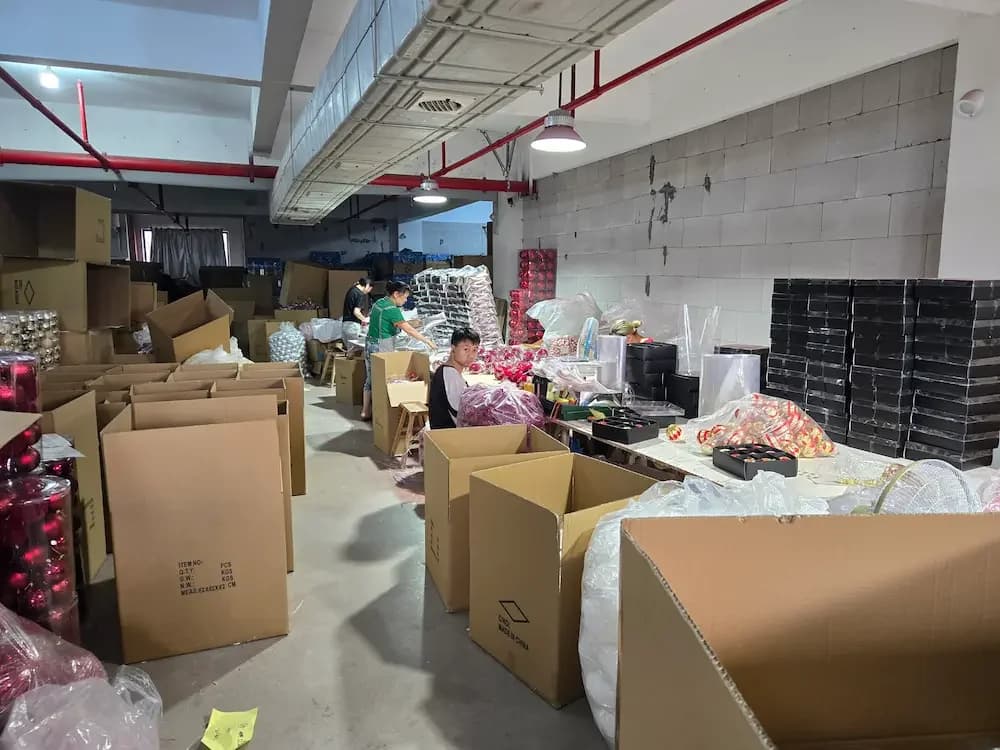 Shatterproof Christmas ornaments wholesale production at a resin ornament factory